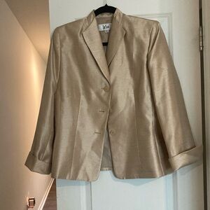 Le Suit Women's Gold Blazer size 12 business fashion